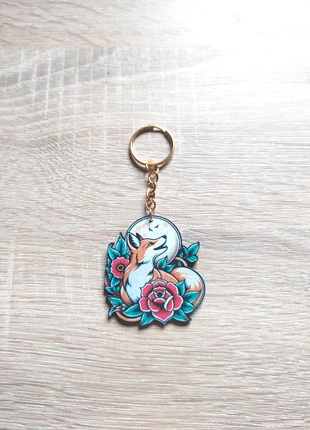 Porte clés clefs renard avec lune et rose style tatouage old school, marke: PIN-UP, zustand: Neu, 8,00 €, 9,10 € beinhaltet Vinted-Käuferschutz Pro