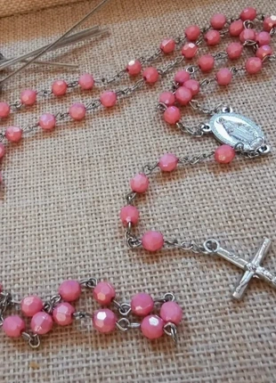 Chapelet perles roses médaille Vierge miraculeuse, marque: Lourdes, état: Neuf sans étiquette, 9,00 €, 10,15 € Protection acheteurs incluse