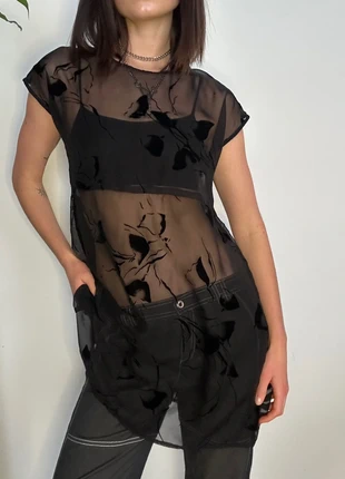 Sheer lace tunic, brand: Vintage Dressing, condizioni: Buone, taglia: S / IT 40 / EU 36, €8.00, €9.10 include la Protezione acquisti