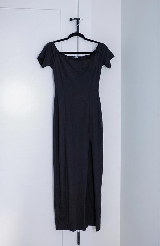 Fashion Nova Sexy Black Bodycon Dress - Size M - Stretchy & Stylish! 2