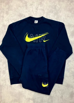 Ensemble survêtement bleu Nike Air pantalon cargo jogging taille M et sweat taille L mixte, brand: Nike, condition: Very good, size: M, €43.00, €45.85 includes Buyer Protection Pro