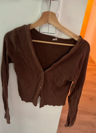 braune Crop Jacke Baumwolle Gr.XS Gilly Hicks, merk: Gilly Hicks, staat: Heel goed, maat: XS / 34 / 6, € 5,00, € 5,95 inclusief Kopersbescherming