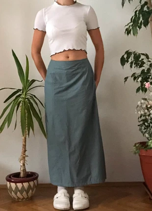 Super schöner handmade Maxi bis Midi Rock midrise in grau, marke: Handmade, zustand: Gut, größe: S / 36 / 8, 28,00 €, 30,10 € inklusive Vinted-Käuferschutz