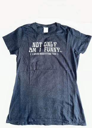 Black printed tee, brand: Black, condition: Good, size: S / UK 8-10, £4.00, £4.90 includes Buyer Protection