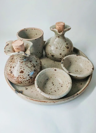 Service à condiments en grès, marke: sans marque, zustand: Sehr gut, 25,00 €, 26,95 € inklusive Vinted-Käuferschutz