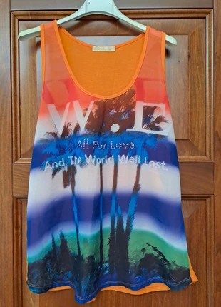 Top arancione tropical M/L, état: Bon état, taille: M / 38 / 10, 3,00 €, 3,85 € Protection acheteurs incluse