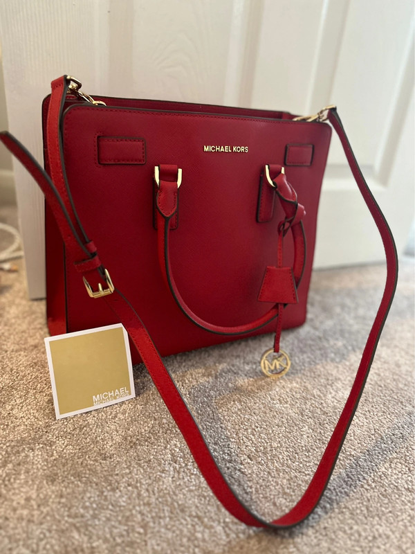 Michael Kors large Red leather bag