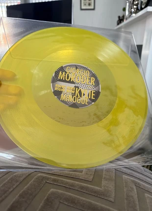 Kylie Minogue & Giorgio Moroder - Right Here Right Now 2020 UK 12" Yellow Vinyl, condition: New without tags, £25.00, £26.95 includes Buyer Protection