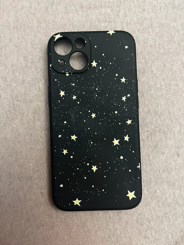 Case etui iPhone 13 czarny z gwiazdkami 1