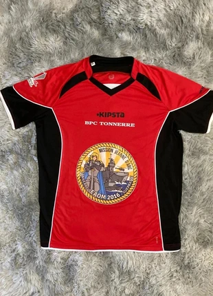 Maillot Kipsta Vintage / 2000’s - BPC Tonnerre 2016 - Taille XL - Très bon état - Rouge, marca: Kipsta, estado: Muito bom, tamanho: XL, €26.00, €28.00 inclui Proteção do Comprador