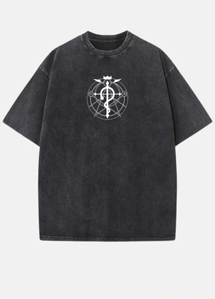 T shirt oversize full metal Alchemist - noir délavé en coton taille XL, marque: NAKAMA, état: Neuf sans étiquette, taille: XL, 19,90 €, 21,60 € Protection acheteurs (Pro) incluse