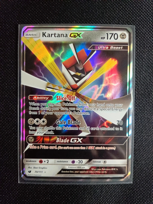 Kartana GX 70/111 Crimson Invasion - Pokemon Cards