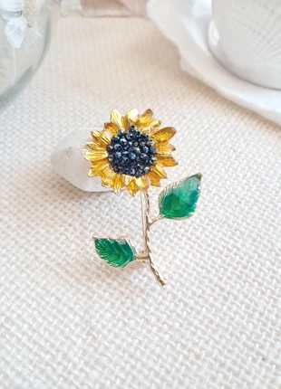 Broche fleur de tournesol style Van Gogh, marca: Van Gogh, estado: Muito bom, €9.00, €10.15 inclui Proteção do Comprador Pro