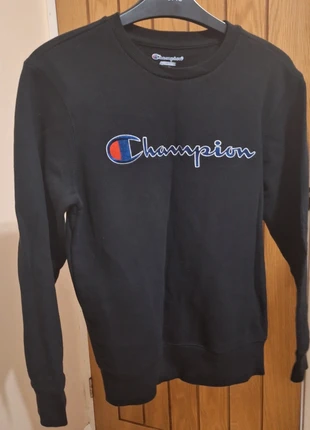 Champion Logo Black Long Sleeve Crew Neck Sweatshirt Junior Kids Size Medium, brand: Champion, condition: Very good, size: M, £6.00, £6.78 includes Buyer Protection