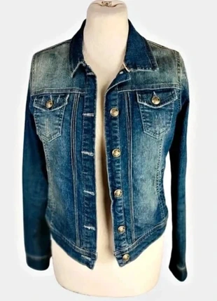 Magnifique veste vieillie en denim comme neuve, marque: Cache Cache, état: Neuf sans étiquette, taille: S / 36 / 8, 9,90 €, 11,10 € Protection acheteurs incluse