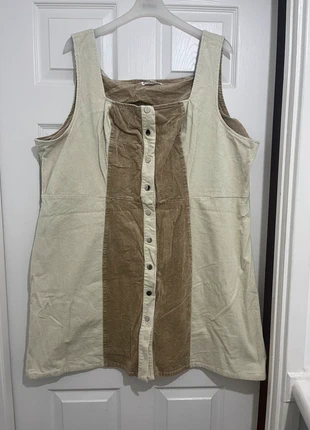 Glamorous Curve UK 24 Pinafore Corduroy Style Dress, brand: Glamorous, condition: Very good, size: XXL / UK 24-26, £1.50, £2.28 includes Buyer Protection