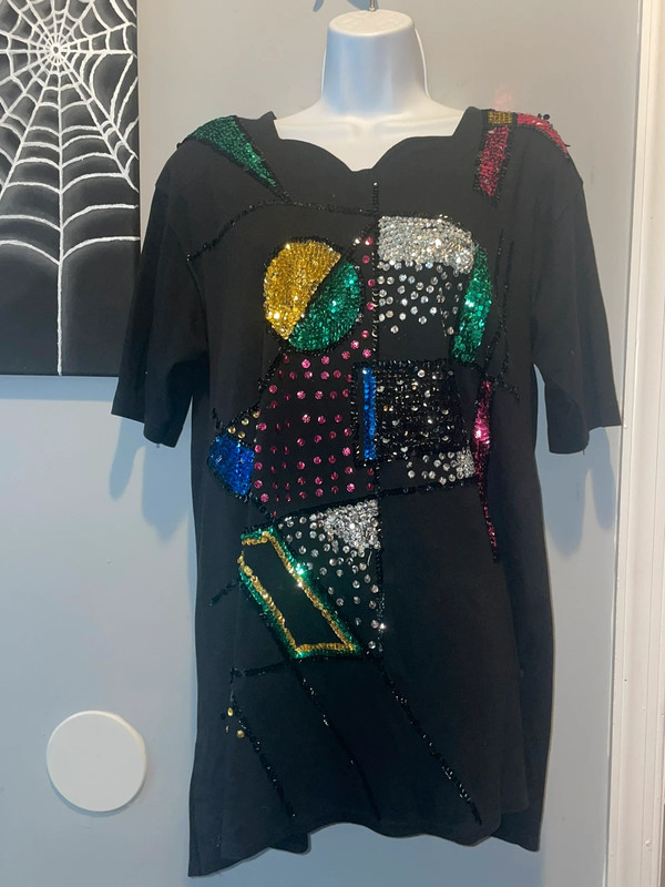 multicolored sequined t shirt 5