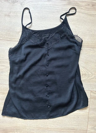 Débardeur noir dentelle, marke: Camaïeu, zustand: Gut, größe: M / 38 / 10, 2,00 €, 2,80 € inklusive Vinted-Käuferschutz
