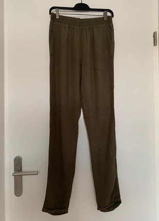 Pantalon fluide vert kaki Promod, marque: Promod, état: Bon état, taille: S / 36 / 8, 2,00 €, 2,80 € Protection acheteurs incluse