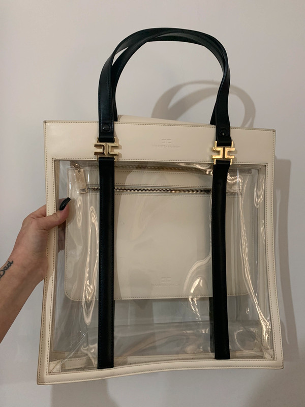 Borsa elisabetta store franchi trasparente