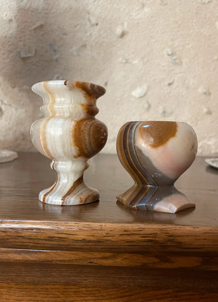 Lot de 2 decos accessoires cuisine en Onyx marbre véritable, marque: Zara Home, état: Très bon état, 15,00 €, 16,45 € Protection acheteurs incluse