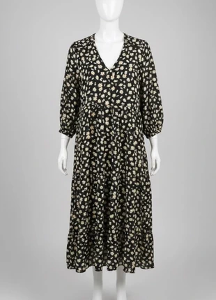 🌼 Robe Longue Goa Noire à Marguerites – Taille L – Très Bon État, marke: Goa, zustand: Sehr gut, größe: L / 40 / 12, 20,00 €, 21,70 € inklusive Vinted-Käuferschutz