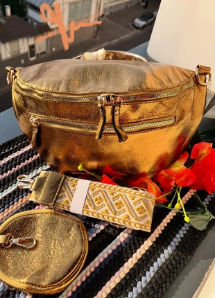 Sac banane irisée marron bronze lumineux jamais utilisé, staat: Heel goed, € 16,00, € 17,50 inclusief Kopersbescherming