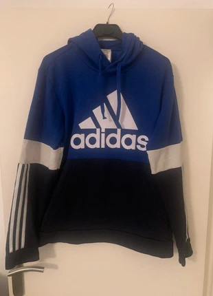 Sweat A Capuche Adidas Bleu/Bleu Marine/Blanc Taille L, marque: adidas, état: Très bon état, taille: L, 10,00 €, 11,20 € Protection acheteurs incluse