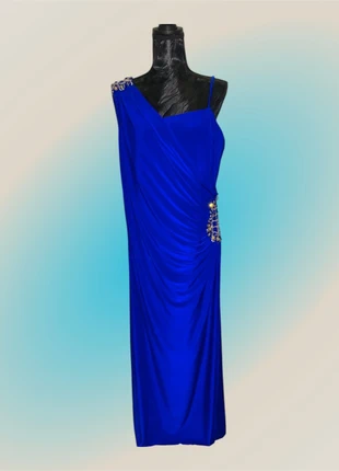Robe longue bleu royal extensible – Taille 48 à 52 – Élegante soirée/cérémonie, marque: Boutique indépendante, état: Très bon état, taille: 6XL / 52 / 24, 80,00 €, 84,70 € Protection acheteurs incluse