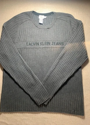 Man Calvin Klein Grey Crewneck Pullover - Size XL, marca: Calvin Klein, estado: Satisfactorio, tamaño: XL, 5,00 €, 5,95 € Protección al comprador incluida