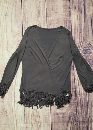 Boho Brown Fringe Wrap Top One Size Lightweight Festival Summer Style, merk: Vintage Dressing, staat: Nieuw zonder prijskaartje, maat: Universele maat, € 3,90, € 4,80 inclusief Kopersbescherming