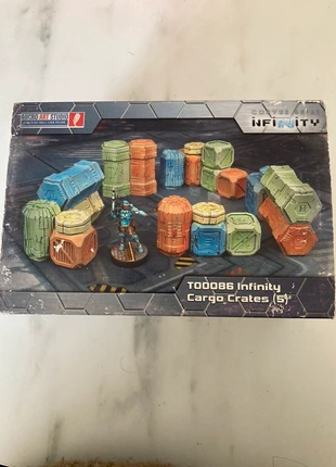 T00086 - Infinity cargo crates 5pcs, marque: micro art studio, état: Très bon état, 16,50 €, 18,03 € Protection acheteurs incluse