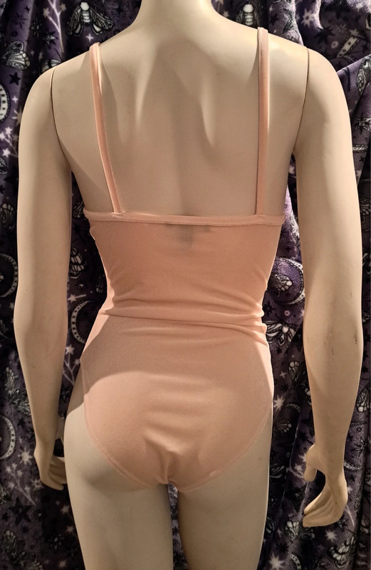 Peach Velvet Body Suit 3