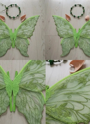 Ailes Féeriques Vertes Scintillantes – Cosplay / Festival / Nature / Magiques, merk: Atelier Ysée, staat: Heel goed, maat: M / 38 / 10, € 29,99, € 32,19 inclusief Kopersbescherming Pro