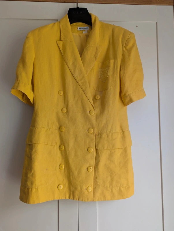 Blazer manches courtes Cacharel jaune - photo numéro 6