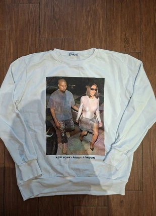 Felpa y2k Kim & Kanye, brand: Kanye West, condizioni: Ottime, taglia: S / IT 40 / EU 36, €10.00, €11.20 include la Protezione acquisti
