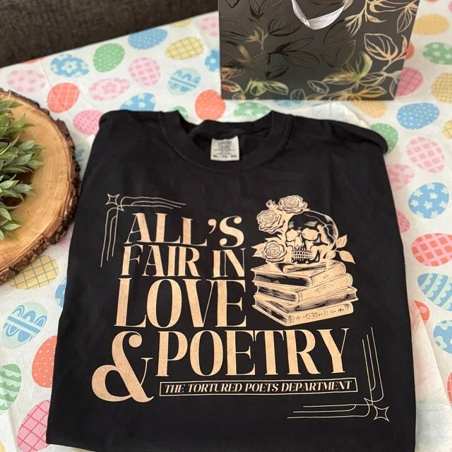 All's Fair In Love And Poetry Shirt The Tortured Poets Department New Album Unisex Tshirt