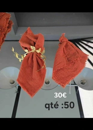 50 serviettes terracotta, merk: Terracotta, staat: Heel goed, € 30,00, € 32,20 inclusief Kopersbescherming
