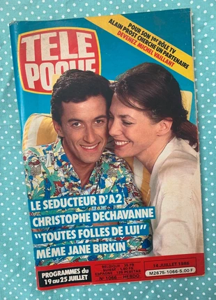 Ancien Télé Poche - Juillet 1986 - Christophe Dechavanne - Jane Birkin, brand: Tele poche, condition: Very good, €8.00, €9.10 includes Buyer Protection Pro