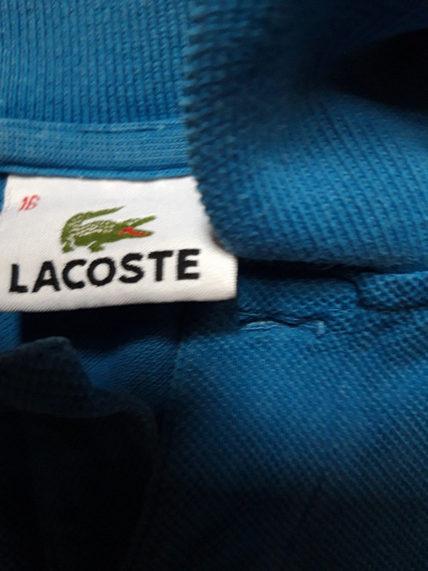 Polo Lacoste bleu taille 16 ans garcon Vinted