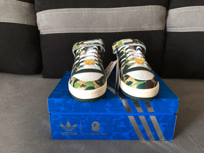 Adidas Forum Low 84 x BAPE 'Green Camo' size 10 | Vinted