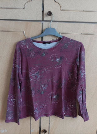Haut vintage fleuri bordeaux blanc noir Emma Pernelle y2k grannycore, brand: Emma Pernelle, condition: Very good, size: M / 38 / 10, €9.00, €10.15 includes Buyer Protection