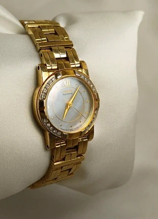 Citizen Eco-drive stainless steel gold tone colour round watch E031, brand: Citizen, condition: Very good, size: Up to 30 mm, £60.00, £63.70 includes Buyer Protection