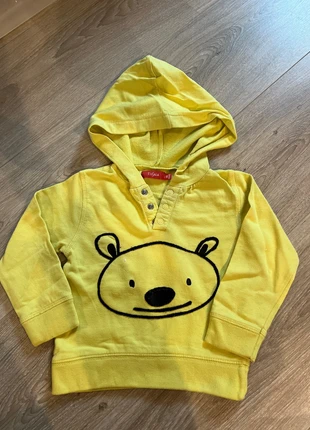 Pull jaune, merk: Tissaia, staat: Heel goed, maat: 12-18 maanden / 80 cm, € 1,00, € 1,75 inclusief Kopersbescherming