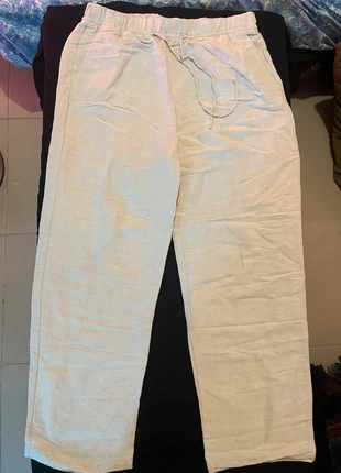 Pantalon en lin H&M S, merk: H&M, staat: Heel goed, maat: S / 36 / 8, € 8,00, € 9,10 inclusief Kopersbescherming