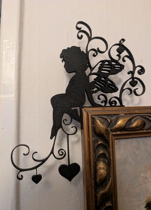 Christmas door corner fairy with hearts black plastic, brand: the cool parrot girl, condition: New without tags, £6.00, £7.00 includes Buyer Protection