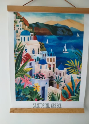 Affiche poster paysage coloré Santorin Grece Santorini Greece, état: Très bon état, 8,00 €, 9,10 € Protection acheteurs (Pro) incluse