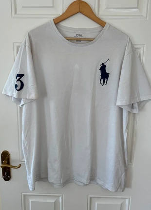 Polo Ralph Lauren White Big Pony Round Neck T-shirt Size XXL, brand: Ralph Lauren, condition: Satisfactory, size: XXL, €8.00, €9.10 includes Buyer Protection