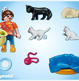 Playmobil - 5126 - Jeu de construction - Famille de chats et enfant :  : Jeux et Jouets
