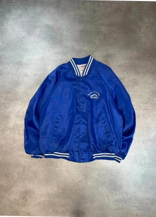 Baseball jacket USA bleu brodée workwear Vintage, merk: Vintage Dressing, staat: Goed, maat: XXL, € 13,90, € 15,30 inclusief Kopersbescherming Pro